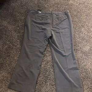 Plus size Lane Bryant gray trouser cut slacks size 20 R new with tags never worn